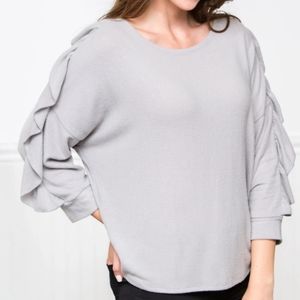 New womens long cuff sleeves sweater